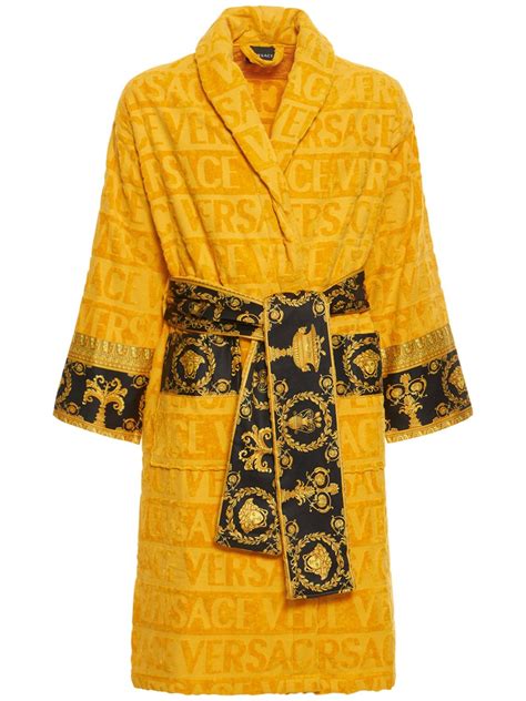 versace gold barocco|versace barocco bathrobes.